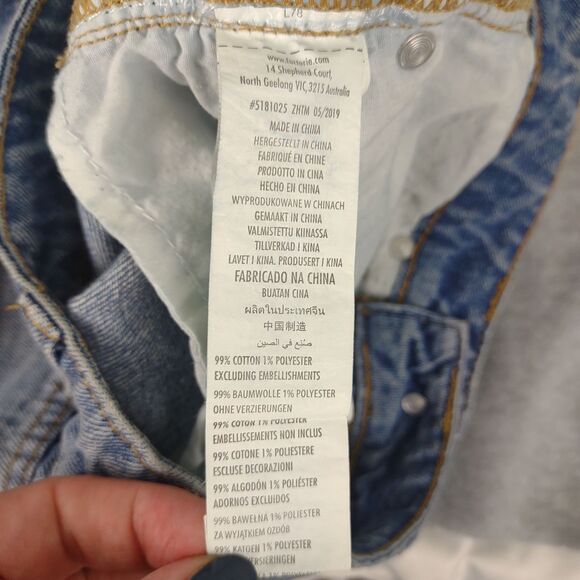 Made For A Restless Generation Factorie Australia 26" Denim Jean Mini Skirt - Picture 6 of 6